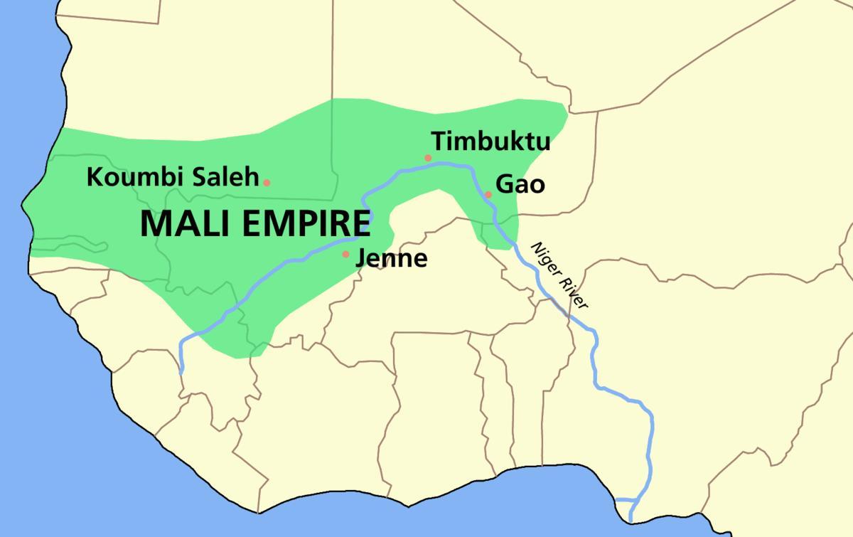Karte des antiken Mali